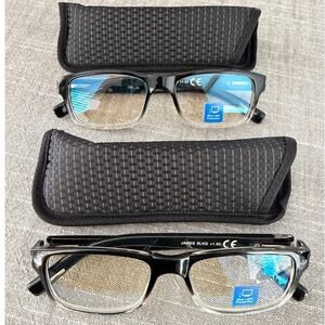 M+ Blue Light Readers 2-Pack James BLKG +1.50 Black Gradient Reading Glasses